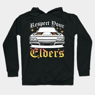 Funny Car Guy Classic Muscle Car Respect Your Elders Hoodie